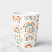 Boho Rainbow MR Onederful Birthday Party Papieren Bekers (Voorkant)