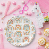 Boho Rainbow MR Onederful Birthday Party Papieren Bordje (Feest)