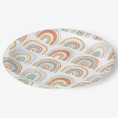 Boho Rainbow MR Onederful Birthday Party Papieren Bordje (Gekanteld)