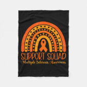 Boho Rainbow Multiple Sclerosis Support Squad  Fleece Deken (Voorkant)