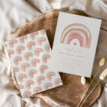 Boho Rainbow Neutral Kids Verjaardagsfeest Kaart<br><div class="desc">Boho Regenboog Neutrale Kinderen Verjaardagsfeestuitnodiging . Klik op de knop Bewerken/personaliseren om dit ontwerp aan te passen.</div>