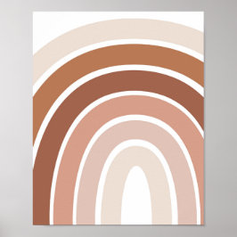 Boho Rainbow Neutral Nursery Poster