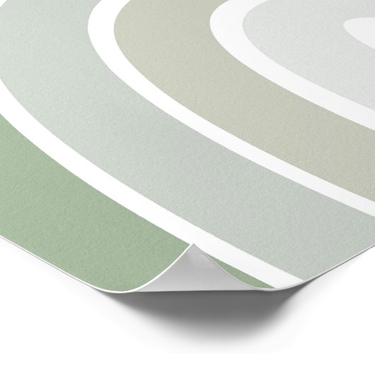 Boho Rainbow Neutral Nursery Poster (Hoek)