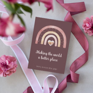 Boho Rainbow Newborn Mededelingen Kaart