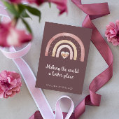 Boho Rainbow Newborn Mededelingen Kaart