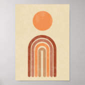 Boho Rainbow Nursery Print Kinder Room Poster Deco (Voorkant)