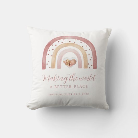 Boho Rainbow Nursery Sierkussen (Voorkant)