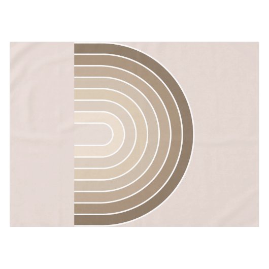 Boho Rainbow Olive Earth Tones Tafelkleed (Voorkant (Horizontaal))