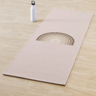 Boho Rainbow Olive Earth Tones Yogamat