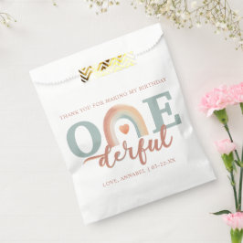 Boho Rainbow Onederful Verjaardag Favoriet Bag – 1 Bedankzakje