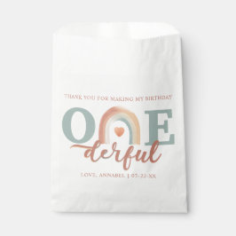 Boho Rainbow Onederful Verjaardag Favoriet Bag – 1 Bedankzakje