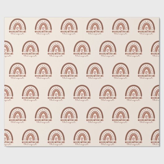 Boho Rainbow OT Occupational Therapist Gifts Cadeaupapier (Vlak)