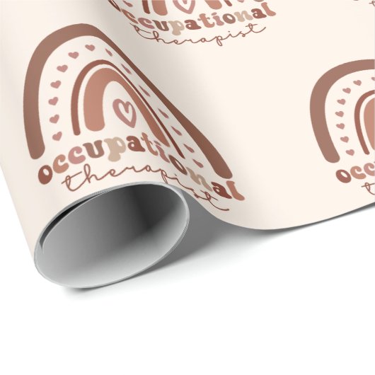 Boho Rainbow OT Occupational Therapist Gifts Cadeaupapier (Rol Hoek)