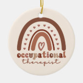 Boho Rainbow OT Occupational Therapist Gifts Keramisch Ornament (Voorkant)