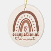 Boho Rainbow OT Occupational Therapist Gifts Keramisch Ornament (Links)