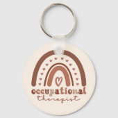 Boho Rainbow OT Occupational Therapist Gifts Sleutelhanger (Achterkant)