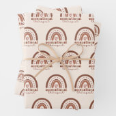 Boho Rainbow OT Occupational Therapist Inpakpapier Vel (In situ)