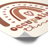 Boho Rainbow OT Occupational Therapist Poster (Hoek)