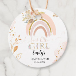 Boho Rainbow Pampas Grass Dank u Baby shower Bedankjes Labels