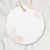 Boho Rainbow Pampas Grass Dank u Baby shower Bedankjes Labels (Achterkant)