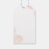 Boho Rainbow Pampas Grass Dank u Baby shower Cadeaulabel (Achterkant)