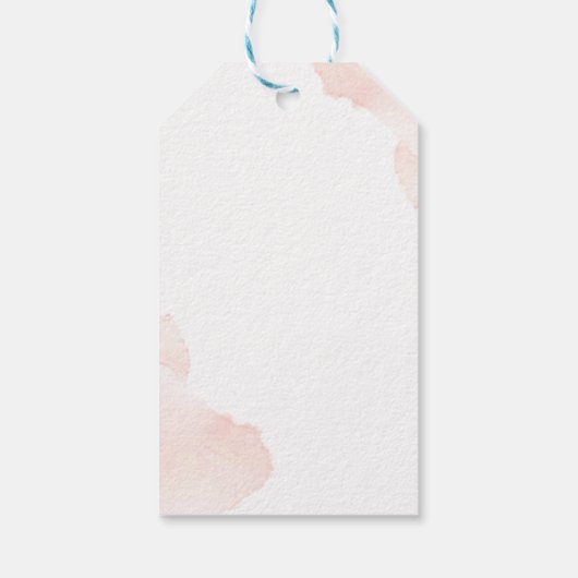 Boho Rainbow Pampas Grass Dank u Baby shower Cadeaulabel (Achterkant)