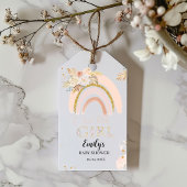 Boho Rainbow Pampas Grass Dank u Baby shower Cadeaulabel