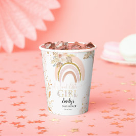 Boho Rainbow Pampas Grass Dank u Baby shower Papieren Bekers