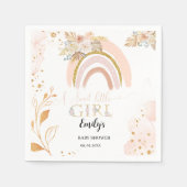 Boho Rainbow Pampas Grass Dank u Baby shower Servet (Voorkant)