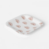 Boho Rainbow Paper Borden, Borden van de Terracott Papieren Bordje (Gebogen)