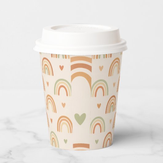 Boho Rainbow Paper Cup Papieren Bekers (Links)