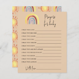 Boho Rainbow Party spel | Gebed voor baby