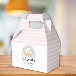 Boho Rainbow | Pastel Baby Shower Girl Bedankdoosjes