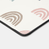 Boho Rainbow Patroon Leraar Naam Desk Mat (Hoek)