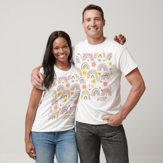 Boho Rainbow Pattern T-shirt (Unisex)