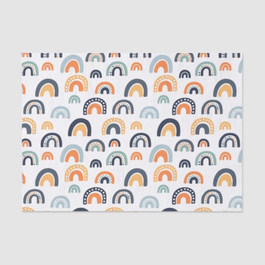 Boho Rainbow Pattern Tissuepapier (Voorkant)