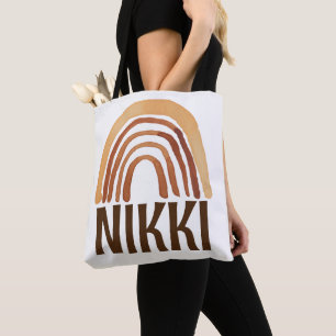 BOHO RAINBOW PERSONALIZED VOEG HET TAS VAN DE NAAM