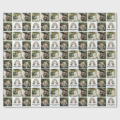 Boho Rainbow Photo Collage Wrapping Paper Cadeaupapier (Vlak)