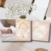 Boho rainbow pinky goochelroedsterren kaart