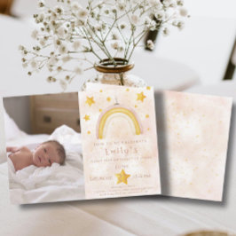 Boho rainbow pinky goochelroedsterren kaart