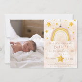 Boho rainbow pinky goochelroedsterren kaart (Voorkant)