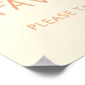 Boho Rainbow Please Take One Favors Sign Poster (Hoek)