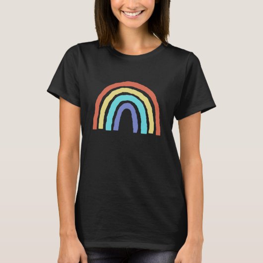 Boho Rainbow Pride LBGTQIA Pocket T-shirt (Voorkant)