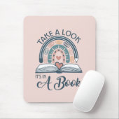 Boho Rainbow Reading Het staat in een boek Muismat (Met muis)