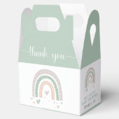 Boho Rainbow Sage Baby shower Bedankdoosjes (Geopend)
