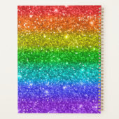 Boho Rainbow Schattige Glitter Girls Eenhoorn Kind Planner (Achterkant)