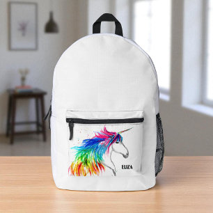 Boho Rainbow Schattigee Meisjes Eenhoorn Kinder Bedrukte Rugzak