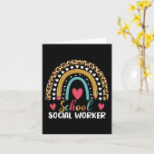 Boho Rainbow School Sociaal werker Kaart (Gele Bloem)