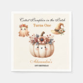 Boho Rainbow Spooky eerste verjaardag Servet (Voorkant)