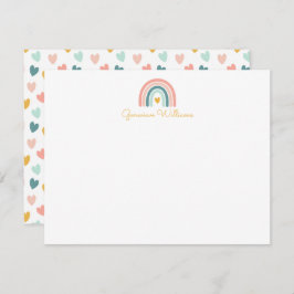Boho Rainbow Stationery Note Card Notitiekaartje